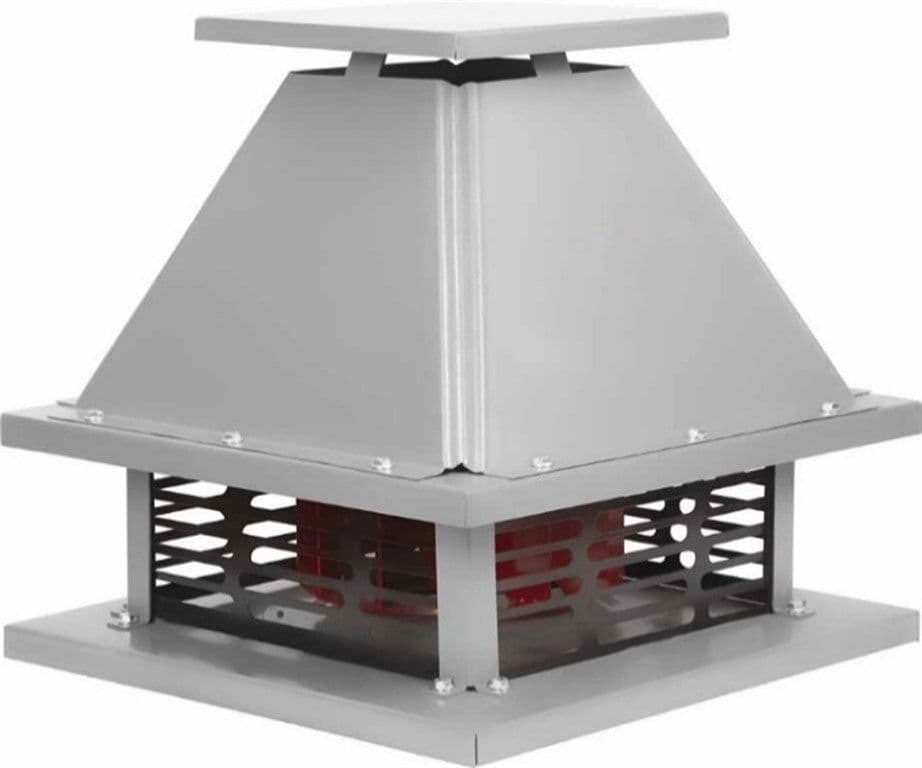 PRİZMATİK ŞAPKALI RADYAL YATAY ATIŞLI ÇATI FANI 4400 m³/h