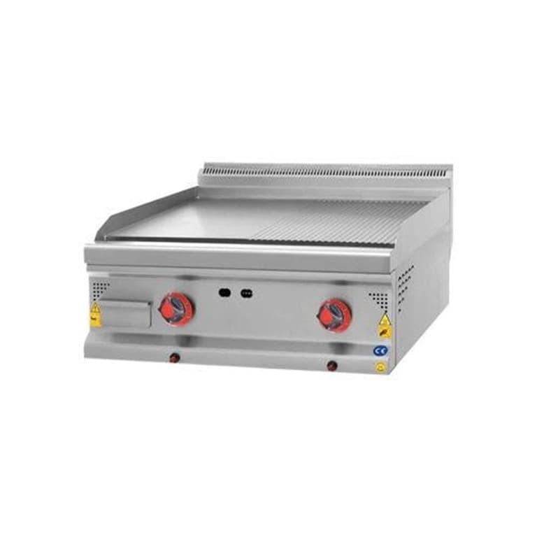 CSA INOX 2400 cm² Lpg Tüplü Yarı Kanallı Izgara KROM PLEYT