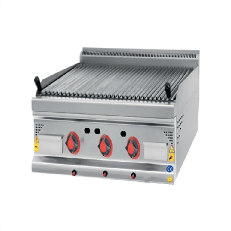 CSA INOX 2400 cm² Doğalgazlı Balıksırtı Lavataş Izgara