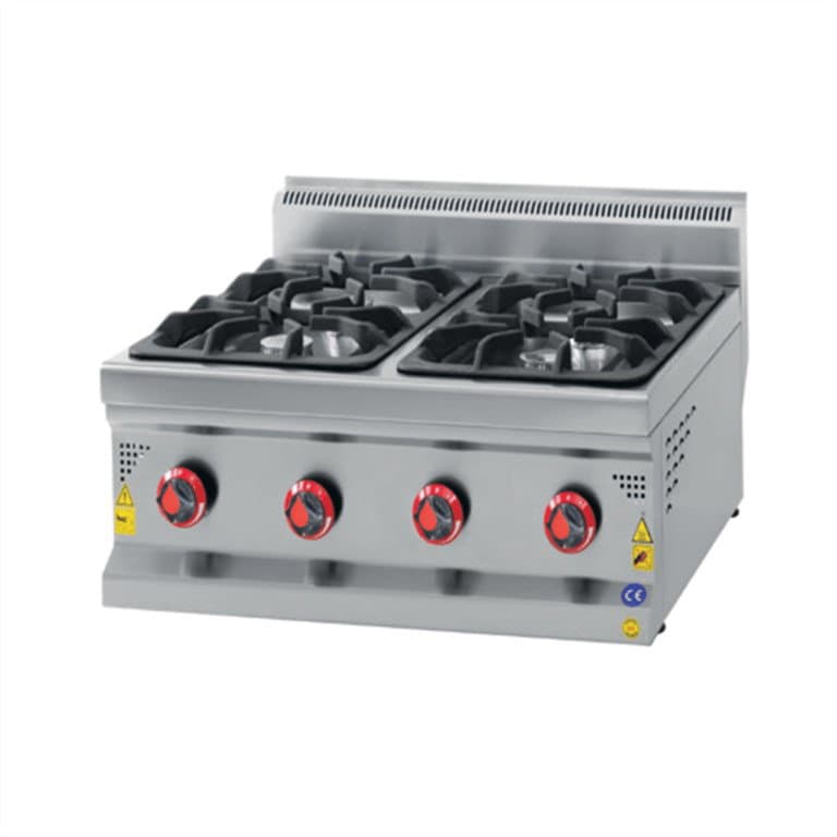 CSA INOX Set Üstü Doğalgazlı Dört Gözlü Ocak