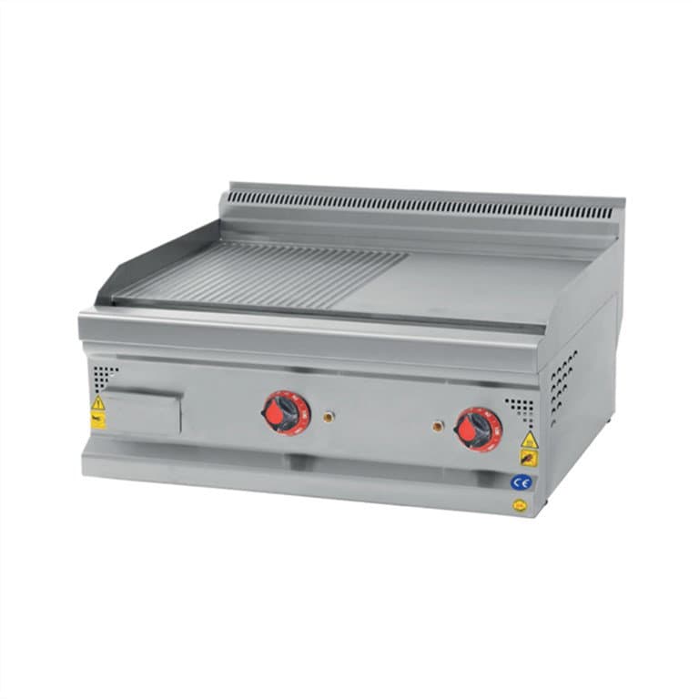 CSA INOX 4000 cm² Doğalgazlı Yarı Kanallı Izgara KROM PLEYT