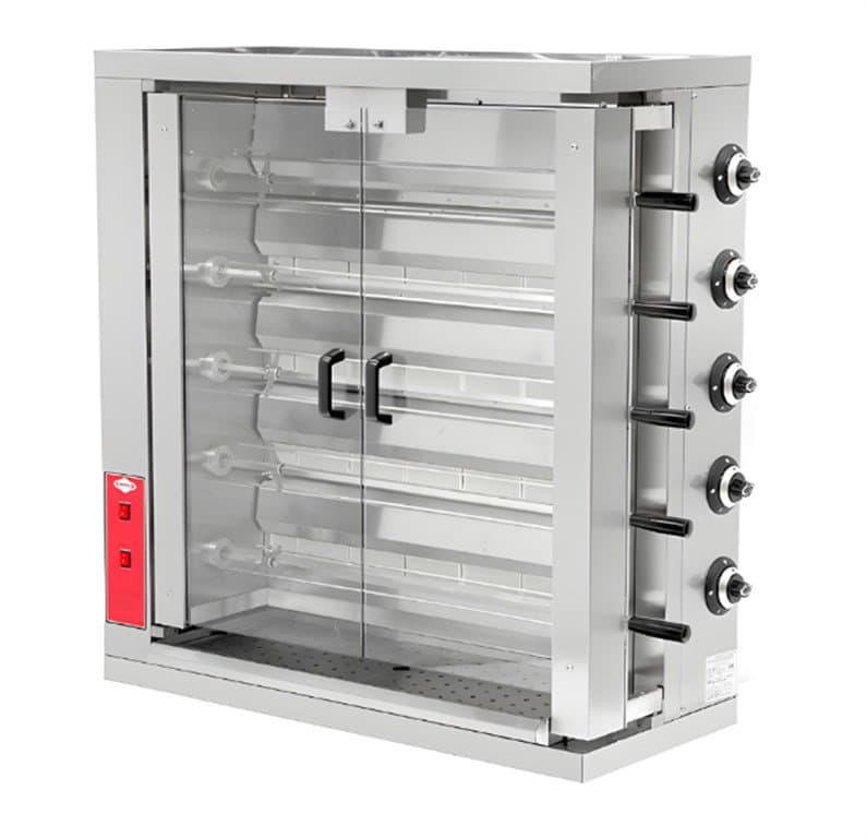 EMPERO 5 GÖZLÜ GAZLI PİLİÇ KIZARTMA MAKİNESİ