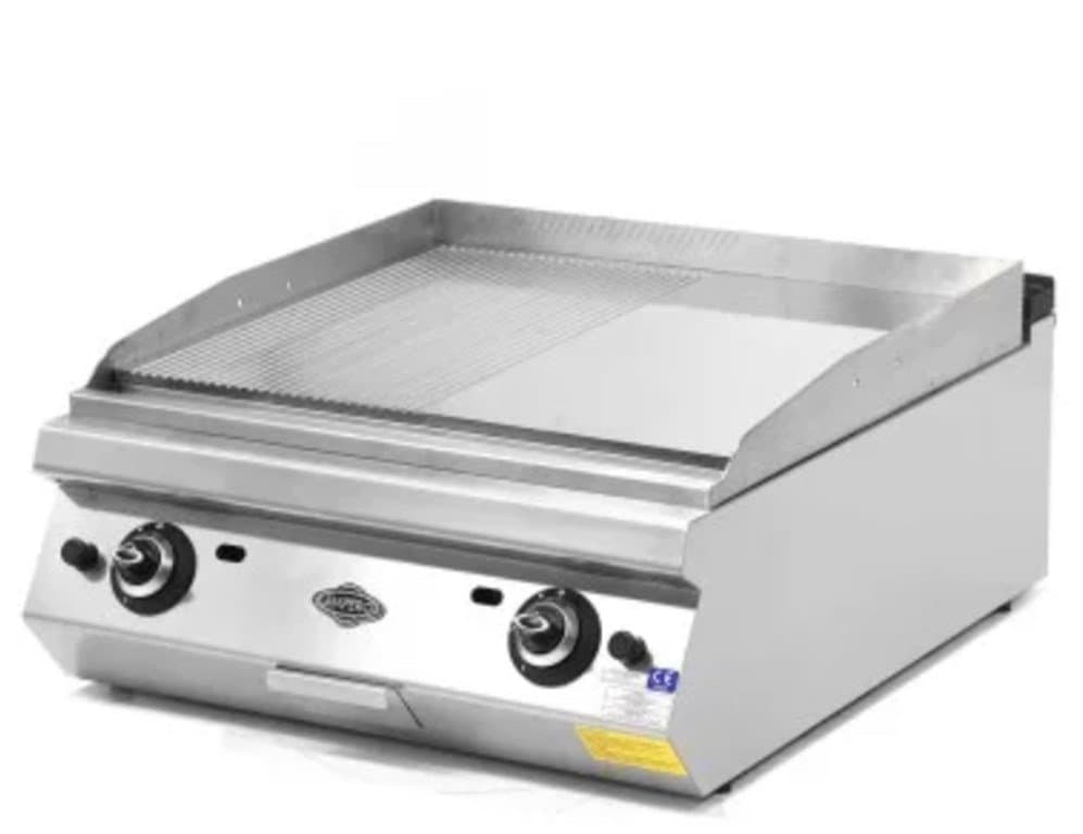 EMPERO 700 PLUS SERİSİ DÜZ+OLUKLU KROM PLEYT GAZLI IZGARA