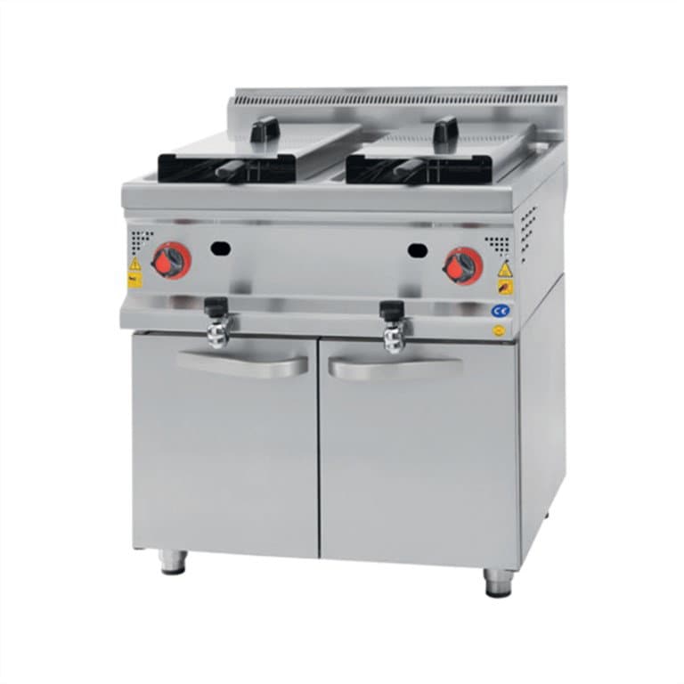 CSA INOX Dolaplı 22+22 Litre Lpg Tüplü Fritöz