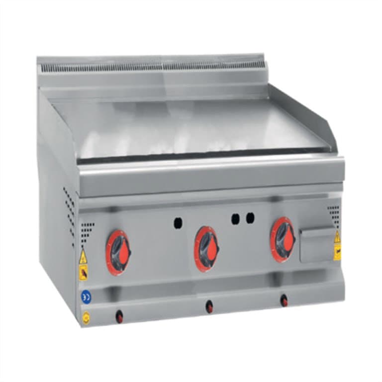 CSA INOX Set Üstü Elektrikli Düz Pleyt Izgara (KROM PLEYT)