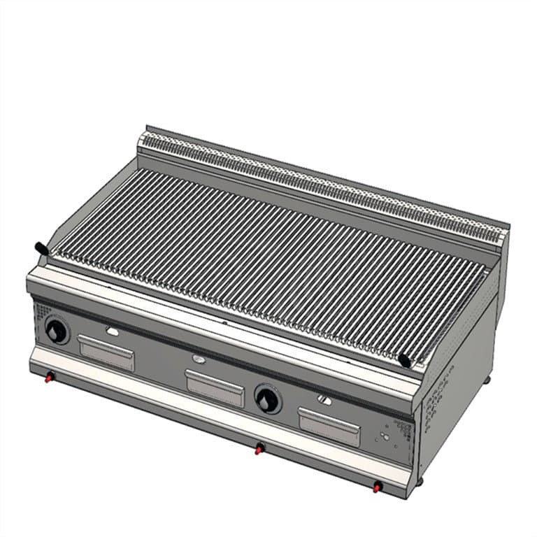 CSA INOX Set Üstü Doğalgazlı Sulu Balıksırtı Izgara