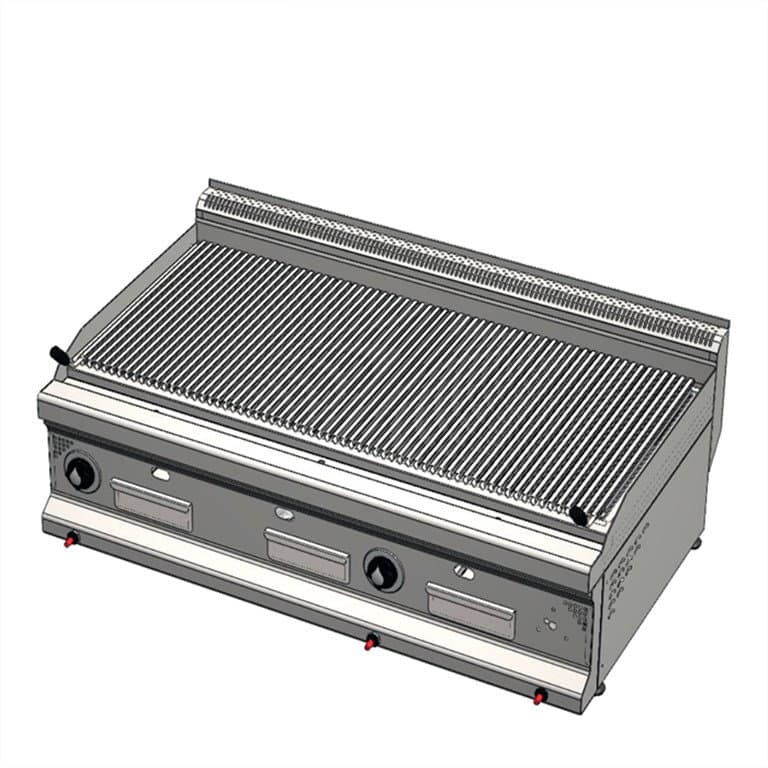 CSA INOX Set Üstü LPG Tüplü Sulu Balıksırtı Izgara