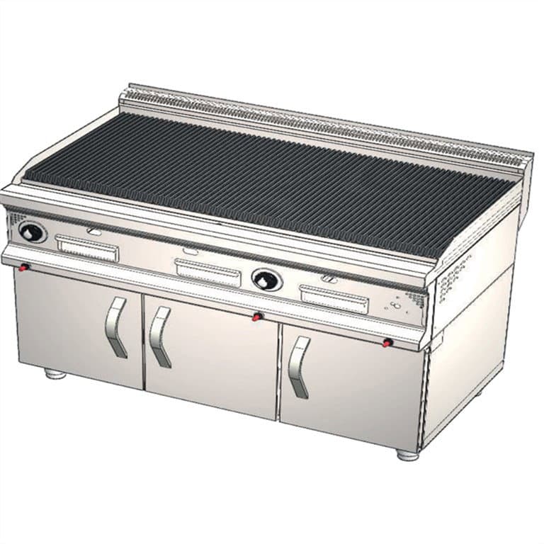 CSA INOX Dolaplı Doğalgazlı Lavataş Döküm Izgara