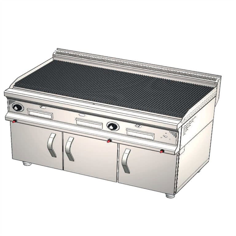 CSA INOX Dolaplı LPG Tüplü Sulu Döküm Izgara