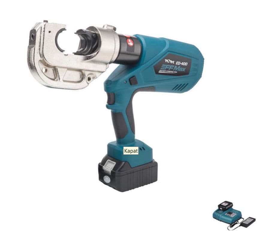 TORK ED-400 ŞARJ EDİLEBİLİR PABUÇ SIKMA/KESME PENSESİ 