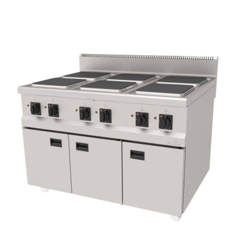 CSA İNOX Elektrikli 6 lı Ocak Alt Dolaplı