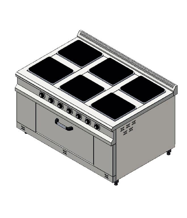 CSA İNOX 6 lı Elektrikli Kuzine