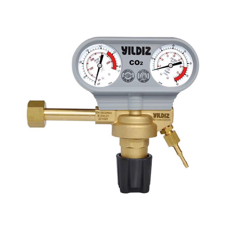 30 l/min MANOMETRELİ CO2 BASINÇ DÜŞÜRÜCÜ VALF