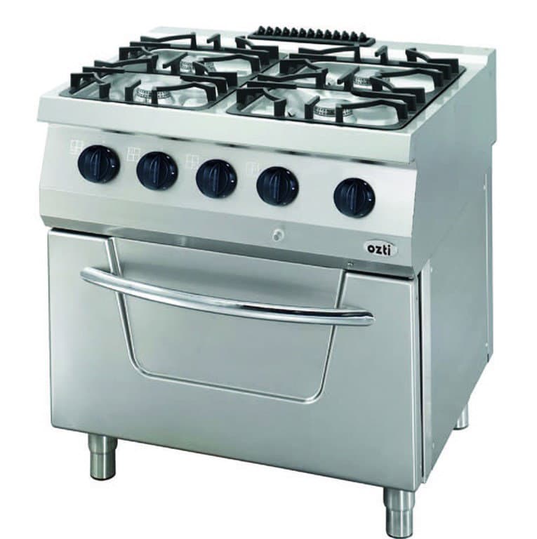 700 SERİ KUZİNE FIRINLI GAZLI 4 AÇIK ATEŞ GAZLI FIRIN 37 kW