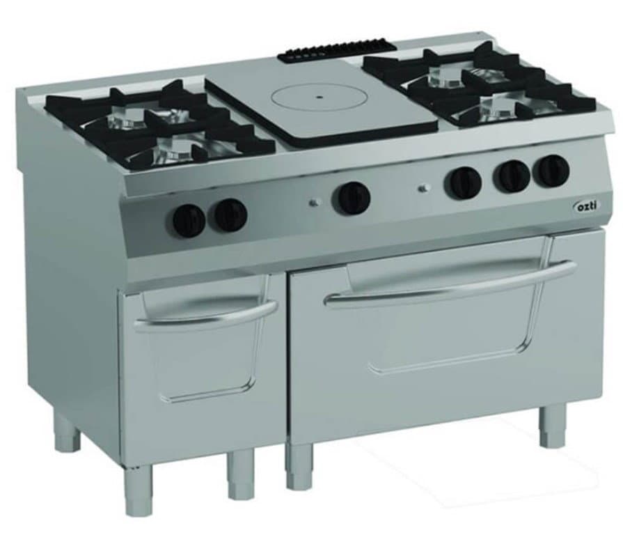 700 SERİ KUZİNE FIRINLI GAZLI 4 AÇIK ATEŞ KAPALI DÖKÜM 37 kW