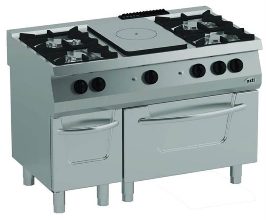 700 SERİ KUZİNE FIRINLI GAZLI 6 AÇIK ATEŞ GAZLI FIRIN 43 kW