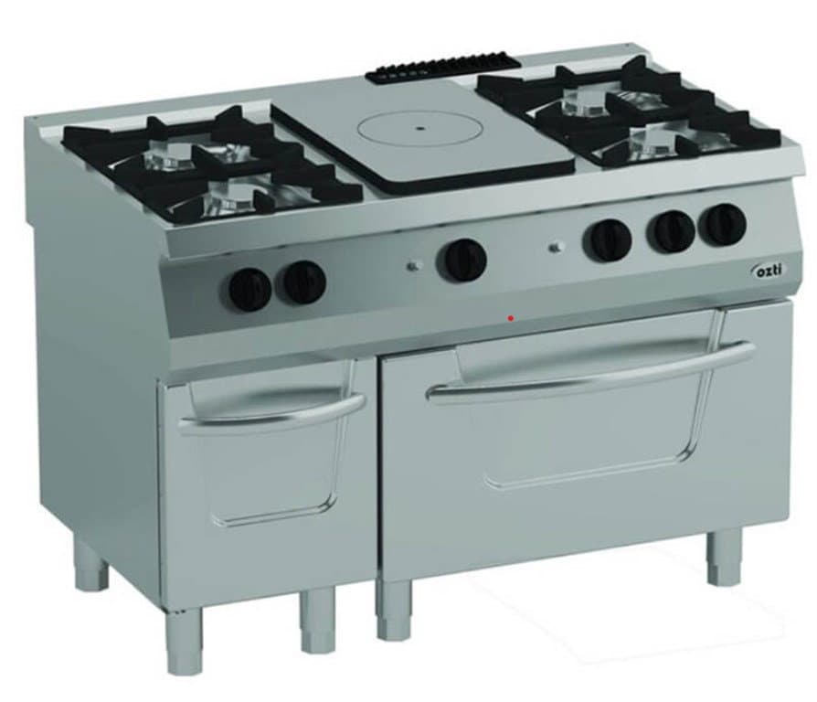 700 SERİ KUZİNE FIRINLI GAZLI 6 AÇIK ATEŞ GAZLI FIRIN 52 kW