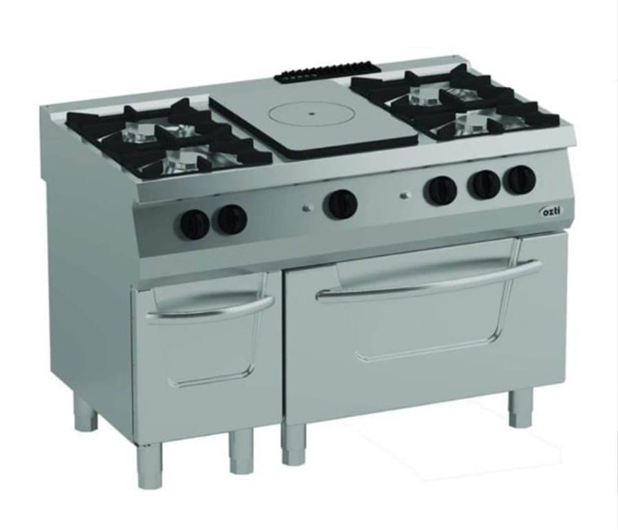 700 SERİ KUZİNE B.FIRINLI GAZLI 6 AÇIK ATEŞ GAZLI FIRIN 49kW