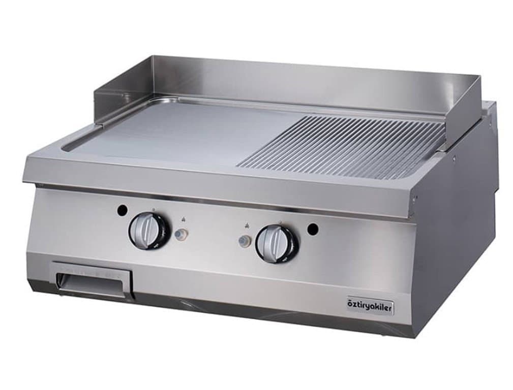 700 SERİ SET ÜSTÜ GRİLL PLATE Y.OLUKLU GAZLI 14 kW