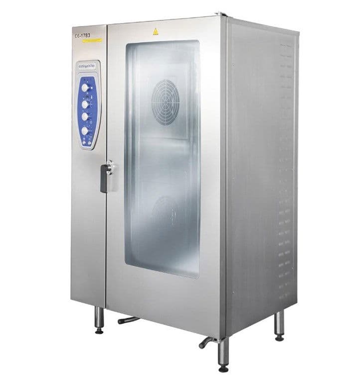 KONVEKSİYONLU FIRIN GAZLI 20*GN 2/1 KIZAKLI-KİT ARABALI 40kW