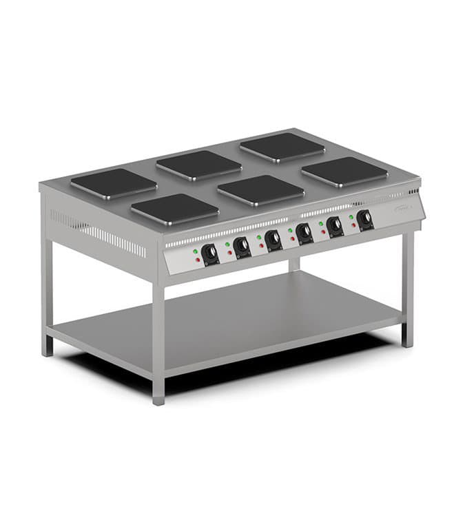 PİMAK 3 GÖZLÜ TABAN RAFLI AYAKLI OCAK 150X65X85