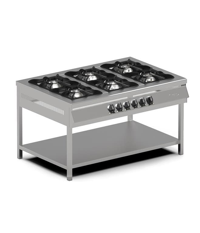 PİMAK GAZLI 6 LI TABAN RAFLI OCAK 150X100X85 CM MX-6A