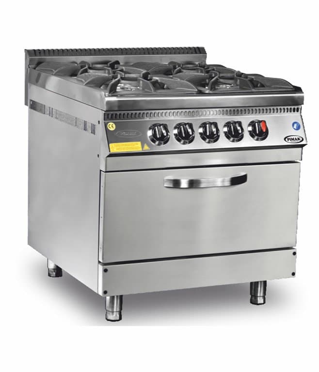 6 GÖZLÜ 2 FIRINLI GAZMER ONAYLI KUZİNE LPGLİ CE BELGELİ