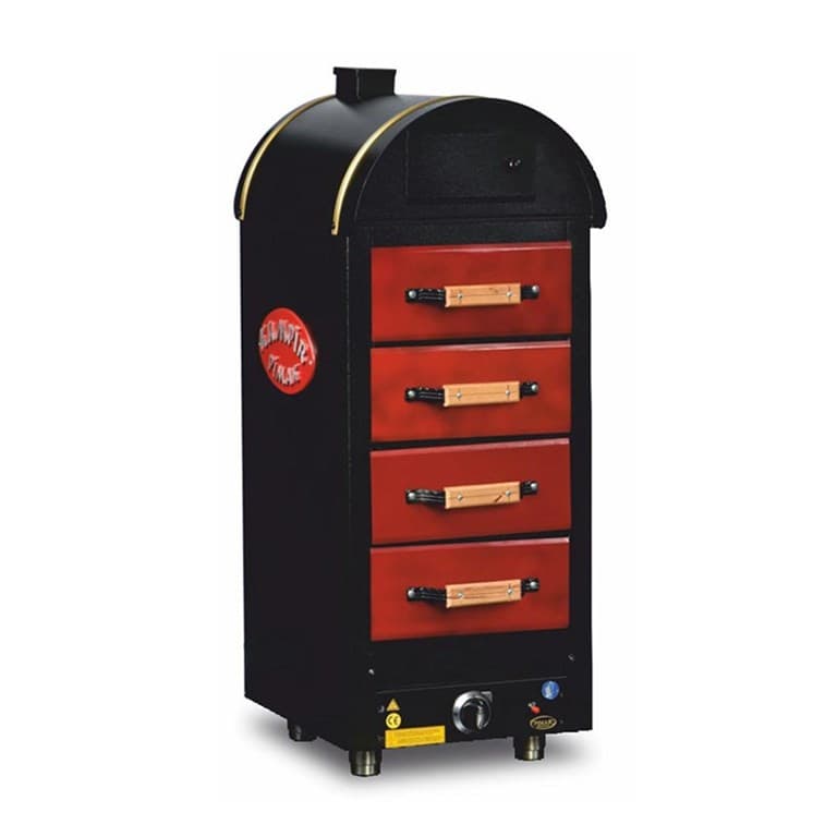 PİMAK 4 ÇEKMECELİ KUMPİR FIRINI, LPG'Lİ, KF.M079.4G.LPG