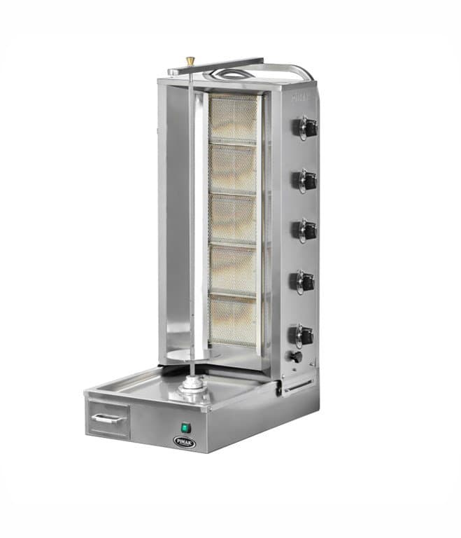 ALTTAN MOTORLU DÖNER OCAĞI 5 RADYANLI GAZLI LPG CE BELGELİ