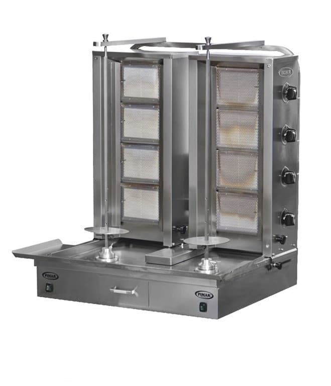 2X4 8 Lİ DÖNER OCAĞI ALTTAN MOTORLU GAZLI LPG CE BELGELİ