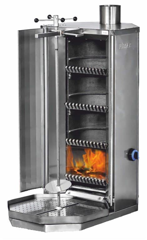 PİMAK 4 LÜ KÖMÜRLÜ DÖNER OCAĞI 50X60X95 CM M077-K4