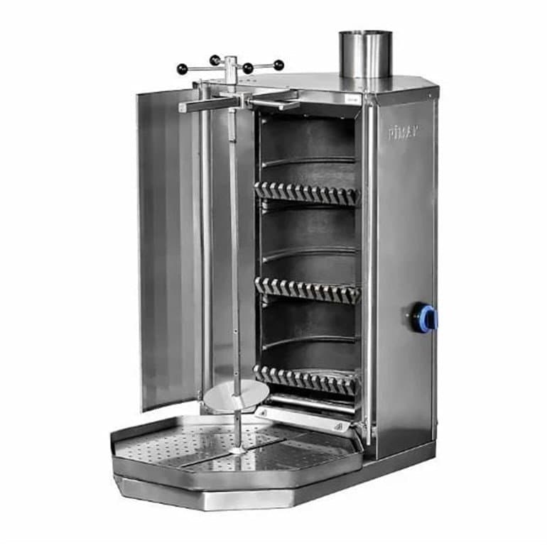 3 RADYANLI ALTTAN MOTORLU KÖMÜRLÜ DÖNER MAKİNESİ LAVTAŞLI