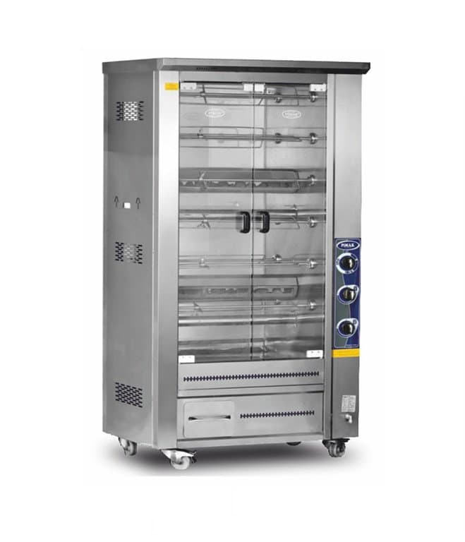 PİLİÇ ÇEVİRME MAKİNESİ ÇİFT VİTRİNLİ LAVTAŞLI 60 KAPASİTELİ