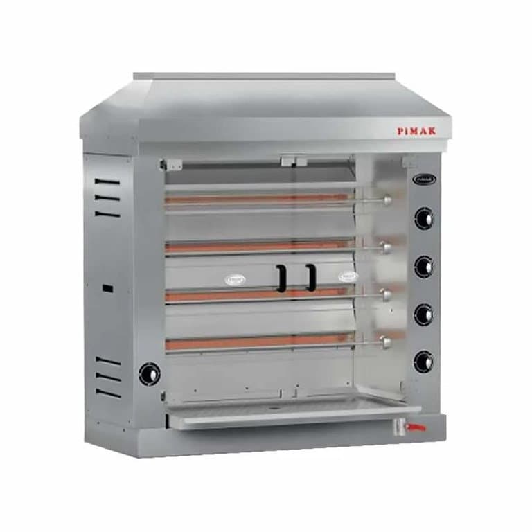 PİMAK RADYANLI PİLİÇ ÇEVİRME makinesi 24 KAPASİTELİ GAZLI