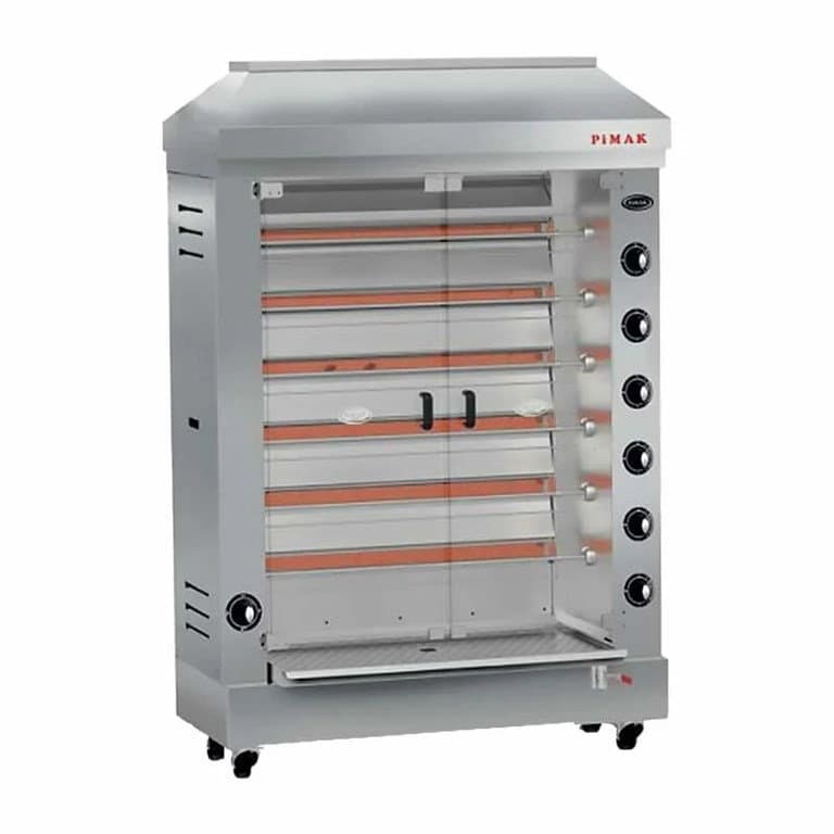 PİMAK RADYANLI PİLİÇ ÇEVİRME makinesi 36 KAPASİTELİ GAZLI