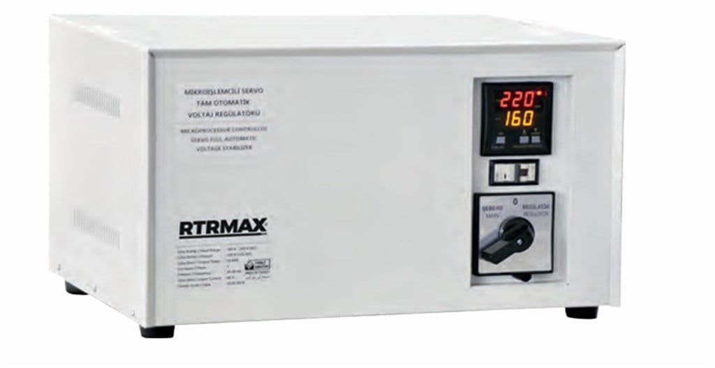 RTRMAX RTM5925 SERVO MONOFAZE OTOMATİK VOLTAJ REGÜLATÖRÜ