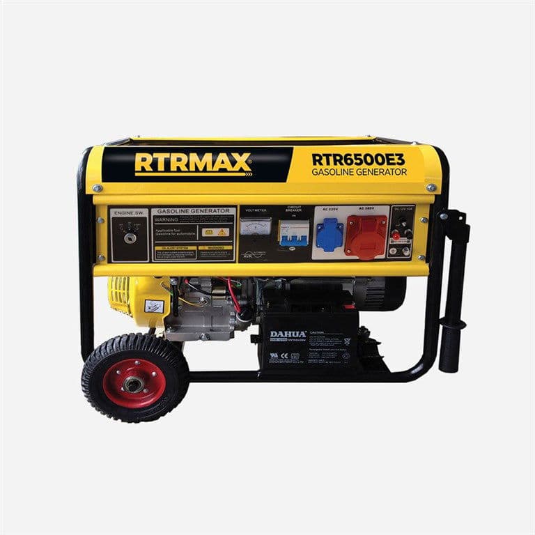 RTRMAX RTR6500E3 6.8 KVA TEKERLEKLKİ BENZİNLİ JENERATÖR