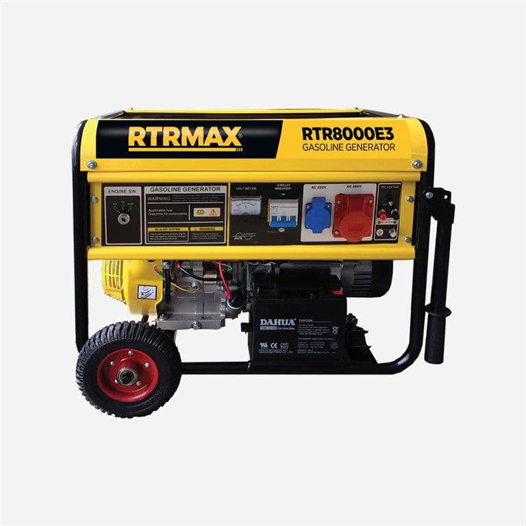 RTRMAX RTR8000E3 8.1 KVA TEKERLEKLİ BENZİNLİ JENERATÖR