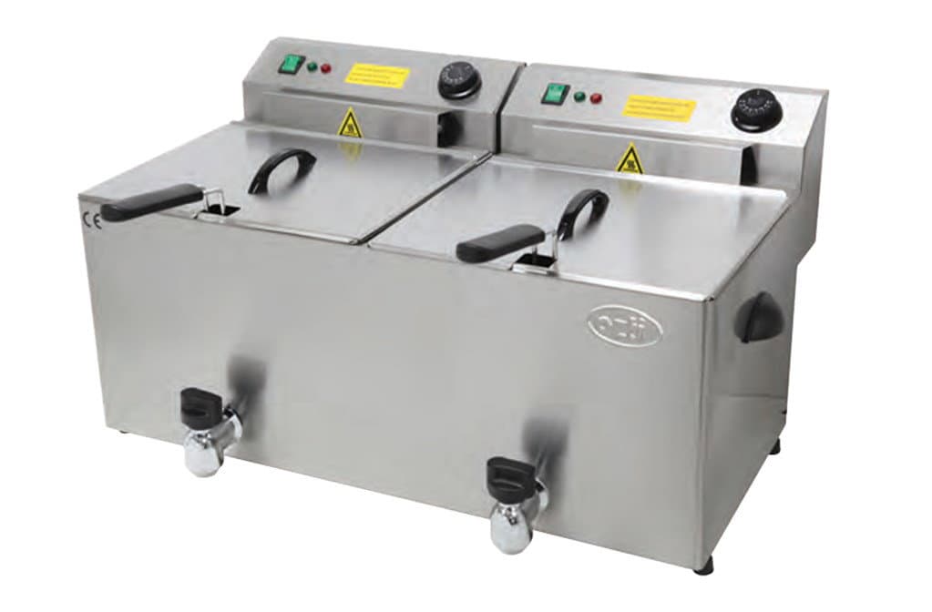 ÖZTİRYAKİLER 2/3 TAHLİYE VANASIZ ÇİFTLİ FRİTÖZ