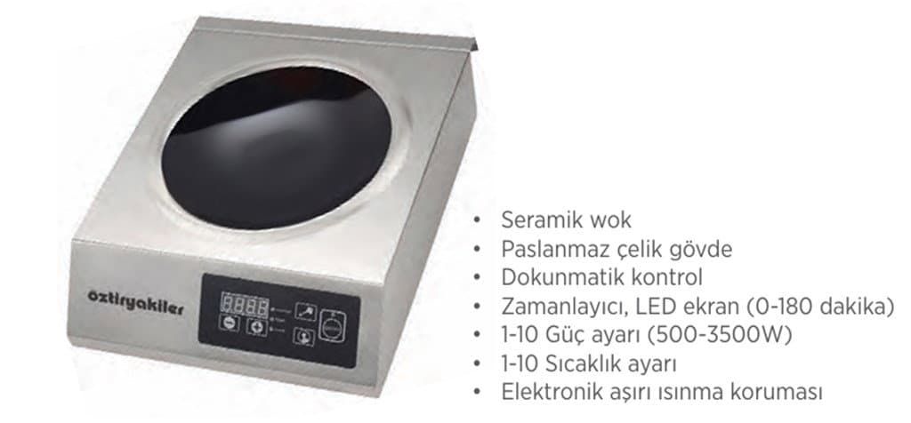ÖZTİRYAKİLER TEK GÖZLÜ SETÜSTÜ İNDÜKSİYONLU OCAK