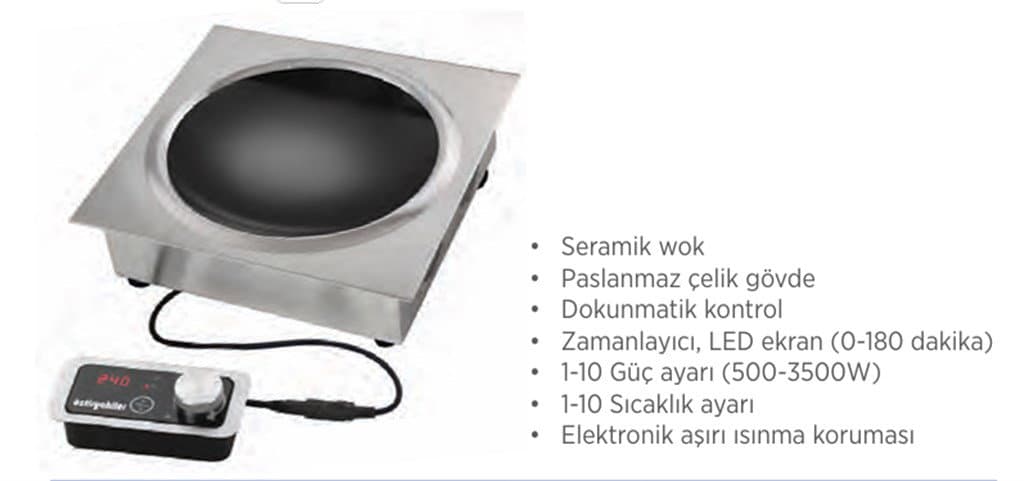 ÖZTİRYAKİLER TEK GÖZLÜ GÖMME İNDÜKSİYONLU OCAK