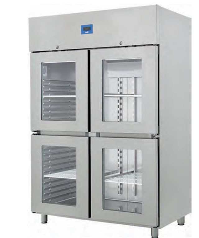 ÖZTİRYAKİLER GN 1200.11NMV.K PASLANMAZ CAM KAPILI BUZDOLABI