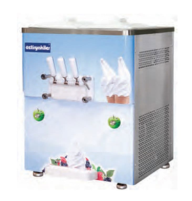 ÖZTİRYAKİLER SET ÜSTÜ ÜÇ KOLLU POMPALI-KARIŞTIRICILI DONDURMA MAKİNESİ