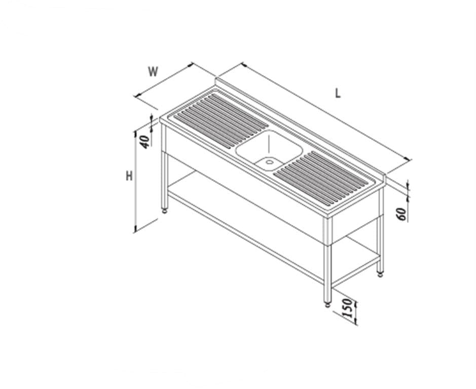 ÖZTİRYAKİLER TEK EVYELİ ÇİFT DAMLALIKLI PERDELİ TEZGAH (MONTE)