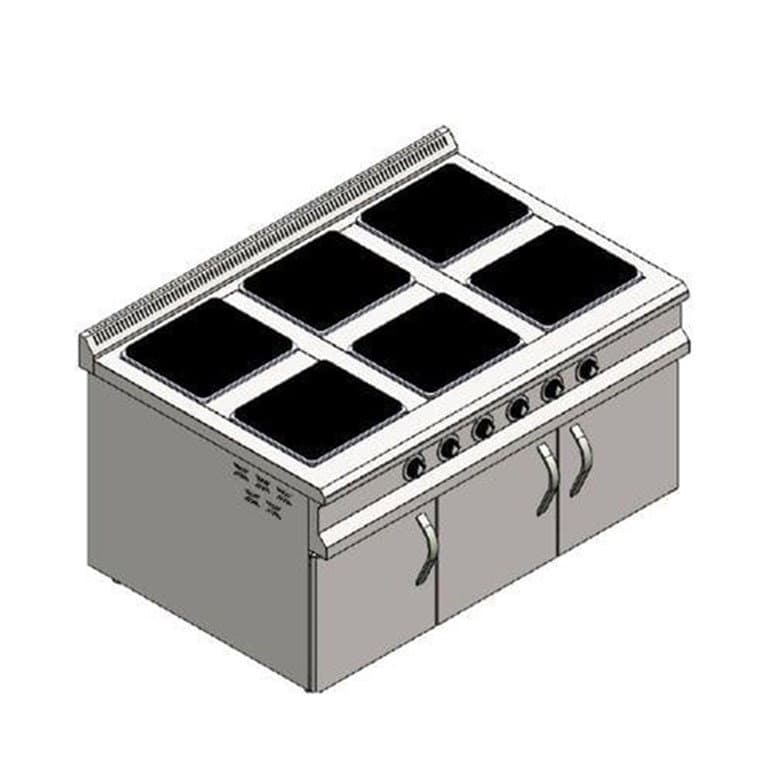 Elektrikli 6 Li Dolaplı Kuzine Ocak