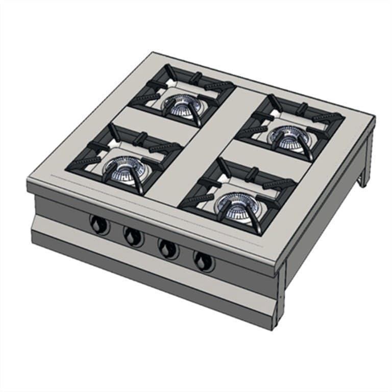 Set Üstü Dörtlü 4 Gözlü Lpg'li Ocak