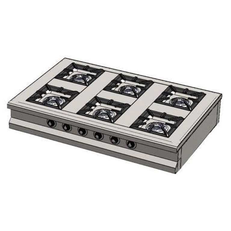 Set Üstü Altılı 6 Gözlü Doğalgazlı Ocak