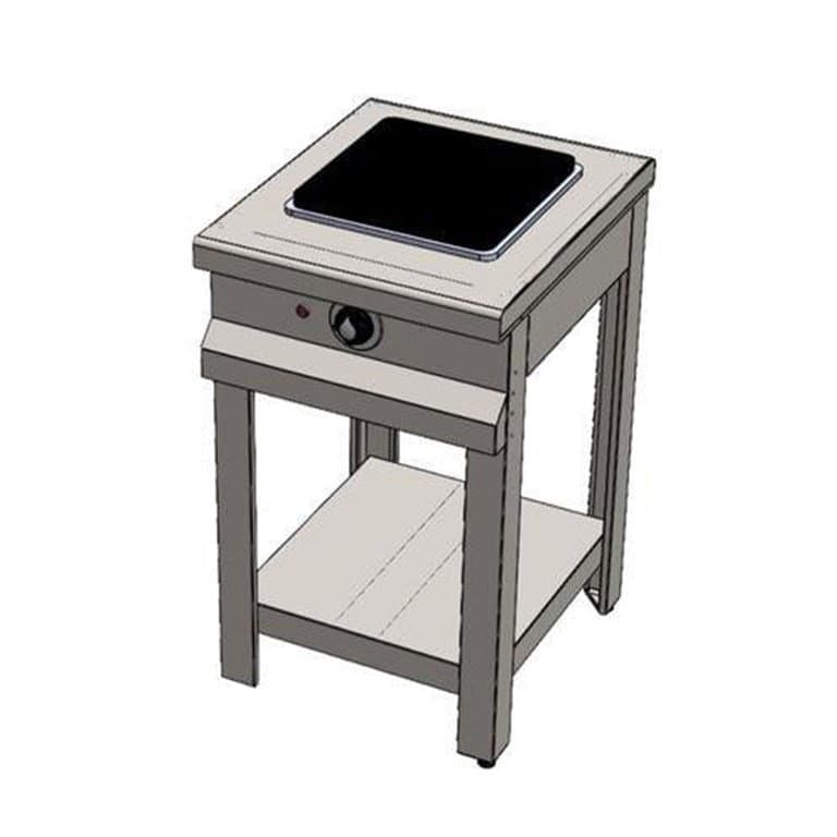 Elektrikli Taban Raflı Tekli 1 Gözlü Ocak