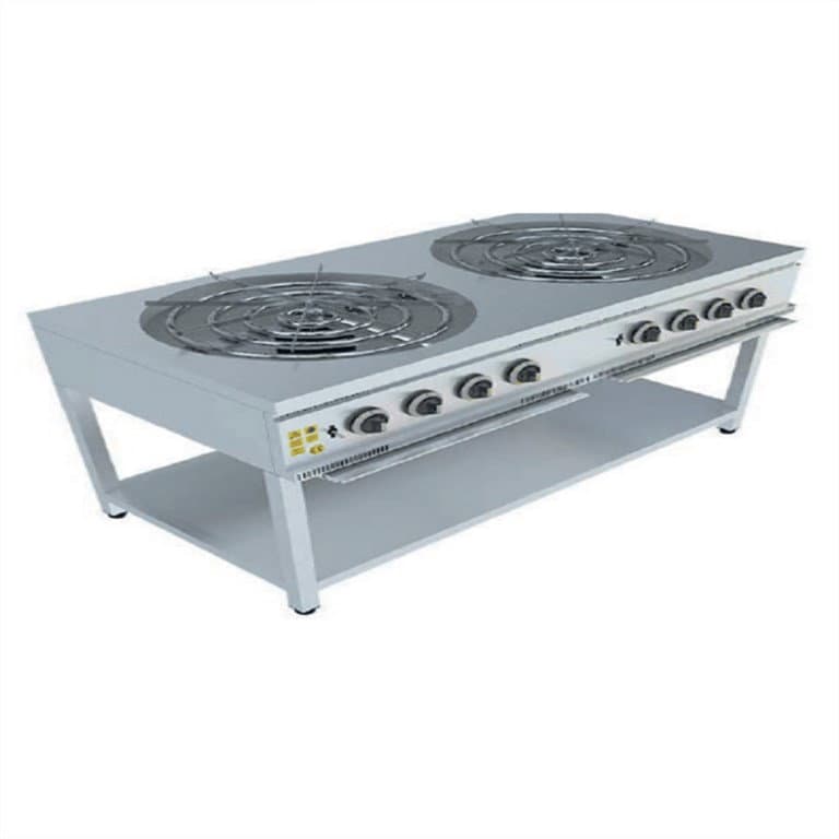 Taban Raflı 2 Gözlü Lpg'li Künefe Ve Börek Ocağı