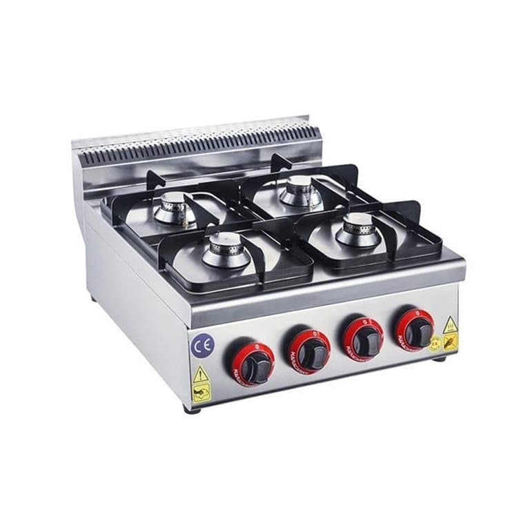 Snack Seri Set Üstü Doğalgazlı Dörtlü Ocak